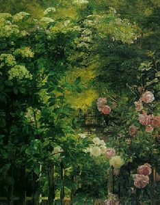 The Rose Garden by Carl Frederik Peder Aagaard
