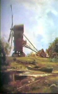 Landskap Med Vaderkvarn by Carl Frederik Peder Aagaard