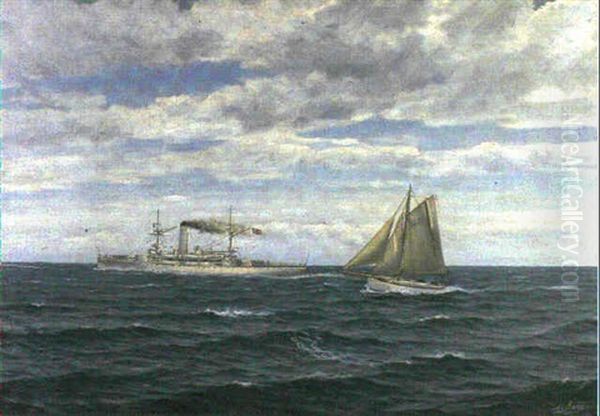 The Norwegian Coastal Defence Vessel Tordenskjold - view 1
