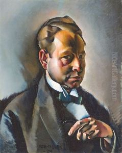 Male Portrait (szasz, Tibor) by Vilmos Aba-Novak