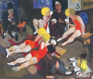 Circus (card-players) by Vilmos Aba-Novak
