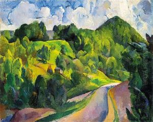 View Of Baia Sprie by Vilmos Aba-Novak