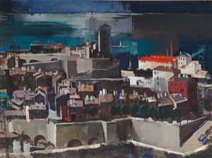 Mediterranean Harbour by Vilmos Aba-Novak