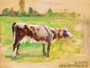 Calf (artist Colony In Szolnok), 1913 by Vilmos Aba-Novak