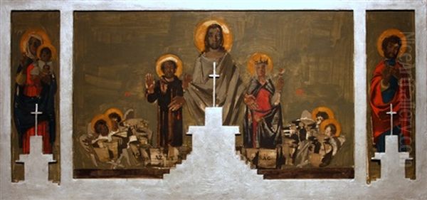 Fresco Study For The Sikonda Chapel Ii - view 1