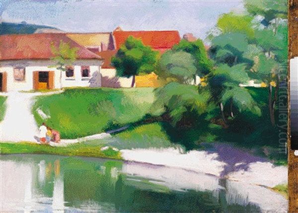 Sunlit Lake-side - view 1