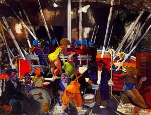 In The Circus (rich Circus) by Vilmos Aba-Novak