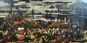 A Hungarian Festival by Vilmos Aba-Novak