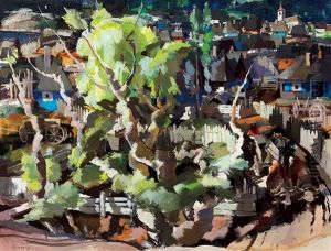 Hungarian Mountain Village by Vilmos Aba-Novak