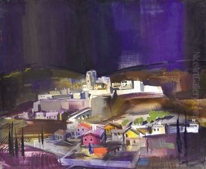 City In Umbria (italian City) by Vilmos Aba-Novak