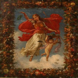 Allegory As A Tribute To The Arts by Carl Frederick Aagaard