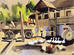 Mill Yard by Vilmos Aba-Novak