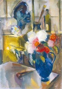 Still Life At An Atelier by Vilmos Aba-Novak