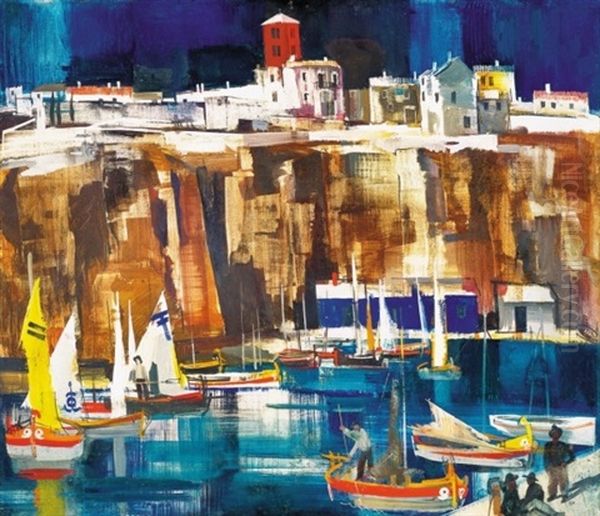 Olasz Kikoto Vitorlasokkal (italian Port With Sails) - view 1