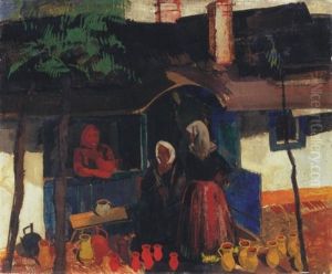 Pottery Market by Vilmos Aba-Novak