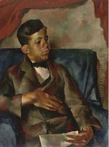 Portrait Of Geza Frid by Vilmos Aba-Novak
