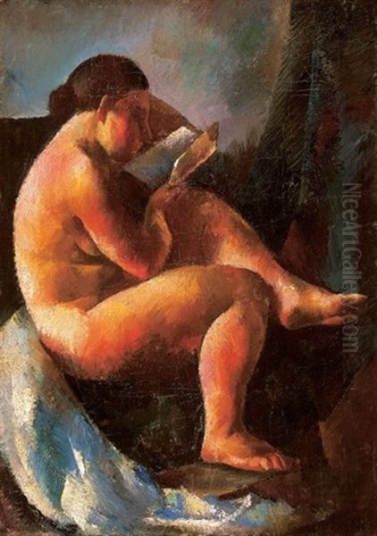 Woman Reading - view 1