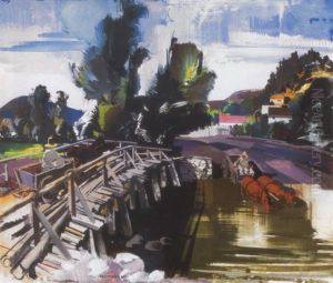 Szekely Falu (transylvanian Village) by Vilmos Aba-Novak