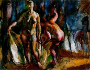 Furdozok (bathers) by Vilmos Aba-Novak