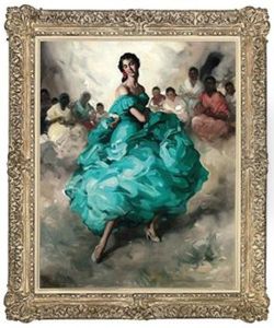 Flamenco Dancer by Felipe Abarzuza y Rodriguez de Arias