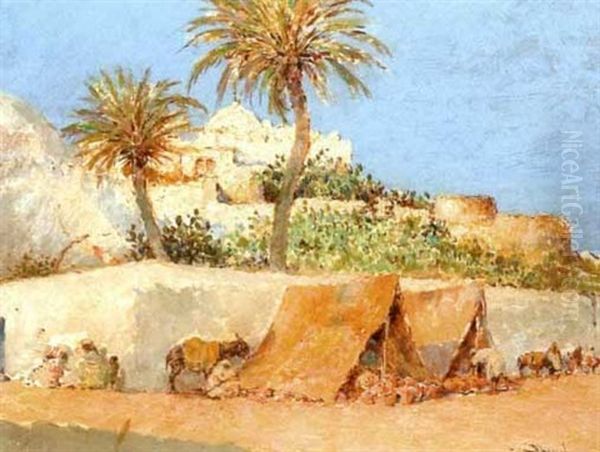 Campement Devant Les Remparts De Safi - view 1