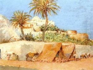 Campement Devant Les Remparts De Safi
