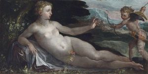 Venus Und Amor In Einer Landschaft