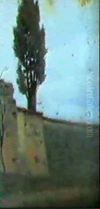 Il Cipresso by Giuseppe Abbati