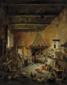 The Kitchen by Vincenzo Abbati