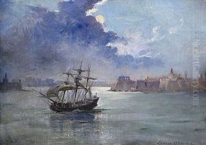 Voilier Quittant Le Port by Louise Abbema