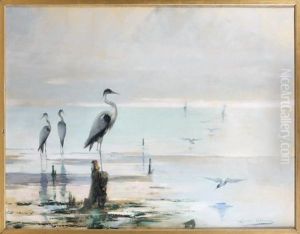 Les Herons by Louise Abbema