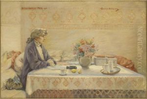 Portrait Of Sarah Bernhardt by Louise Abbema