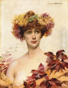 A Portrait Of Sarah Bernhardt by Louise Abbema