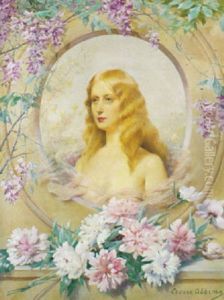 La Blonde Aux Fleurs Mauves