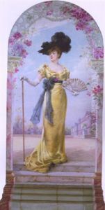 Portrait Of Madame Duvelleroy by Louise Abbema
