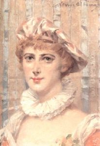 A Portrait Of A Young Lady Wearing A Ruff