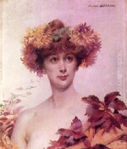 A Portrait Of Sarah Bernhardt by Louise Abbema
