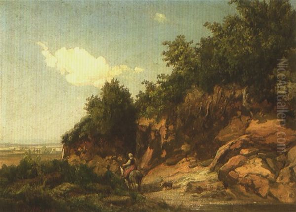 Reiter In Weiter Sommerlandschaft - view 1