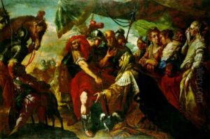 Coriolanus Persuaded By His Family To Raise The Siege Of Rome
