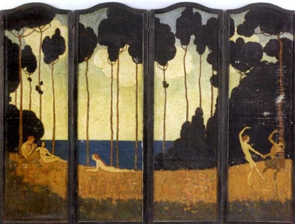 Rose Valley (folding Screen In 4 Parts) - view 1