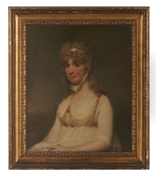 Half Length Portrait Of Lady Boydell, Lady Mayoress Of London 1790 Oil On Canvas - view 1