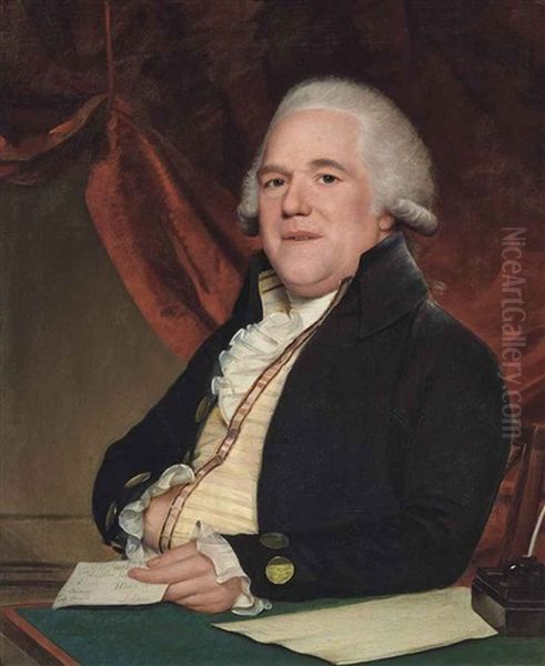 Portrait Of John Sims, Half-length, Seated At A Writing Table, A Letter In His Left Hand - view 1