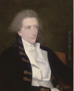 Portrait Of Captain George Burdett In Full Dress by Lemuel-Francis Abbott