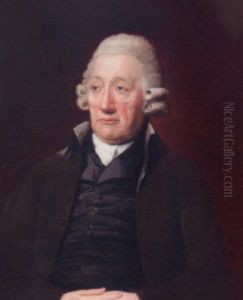 Portrait Of John Wilkinson, The Staffordshire Iron Master, Wearing A Grey Coat And Waist