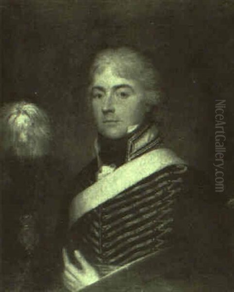 Portrait Of Colonel John George Dalhousie Taylor In Hussar Uniform - view 1