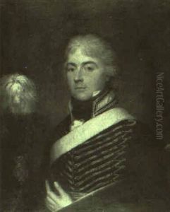 Portrait Of Colonel John George Dalhousie Taylor In Hussar Uniform by Lemuel-Francis Abbott