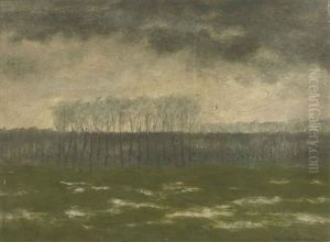 Overstroomde Meersen (high Water At The Meersen Near River The Leie)
