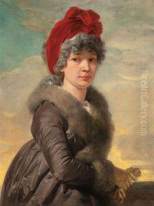 Portrait Of A Woman by Josef Abel