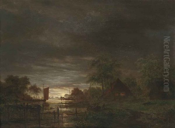 A Moonlit Estuary - view 1