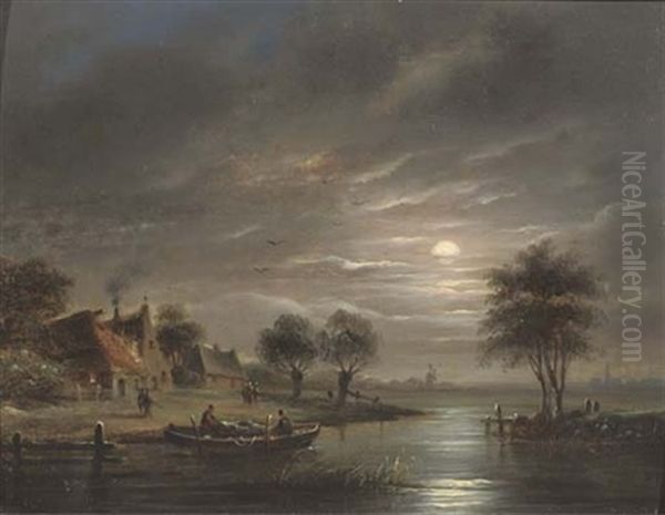 Fishing By Moonlight - view 1